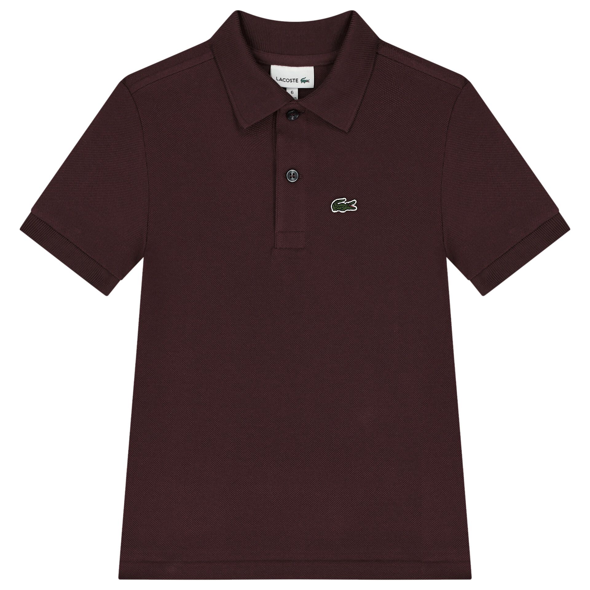 Lacoste Boys Burgundy Logo Polo Shirt Junior Couture Bahrain