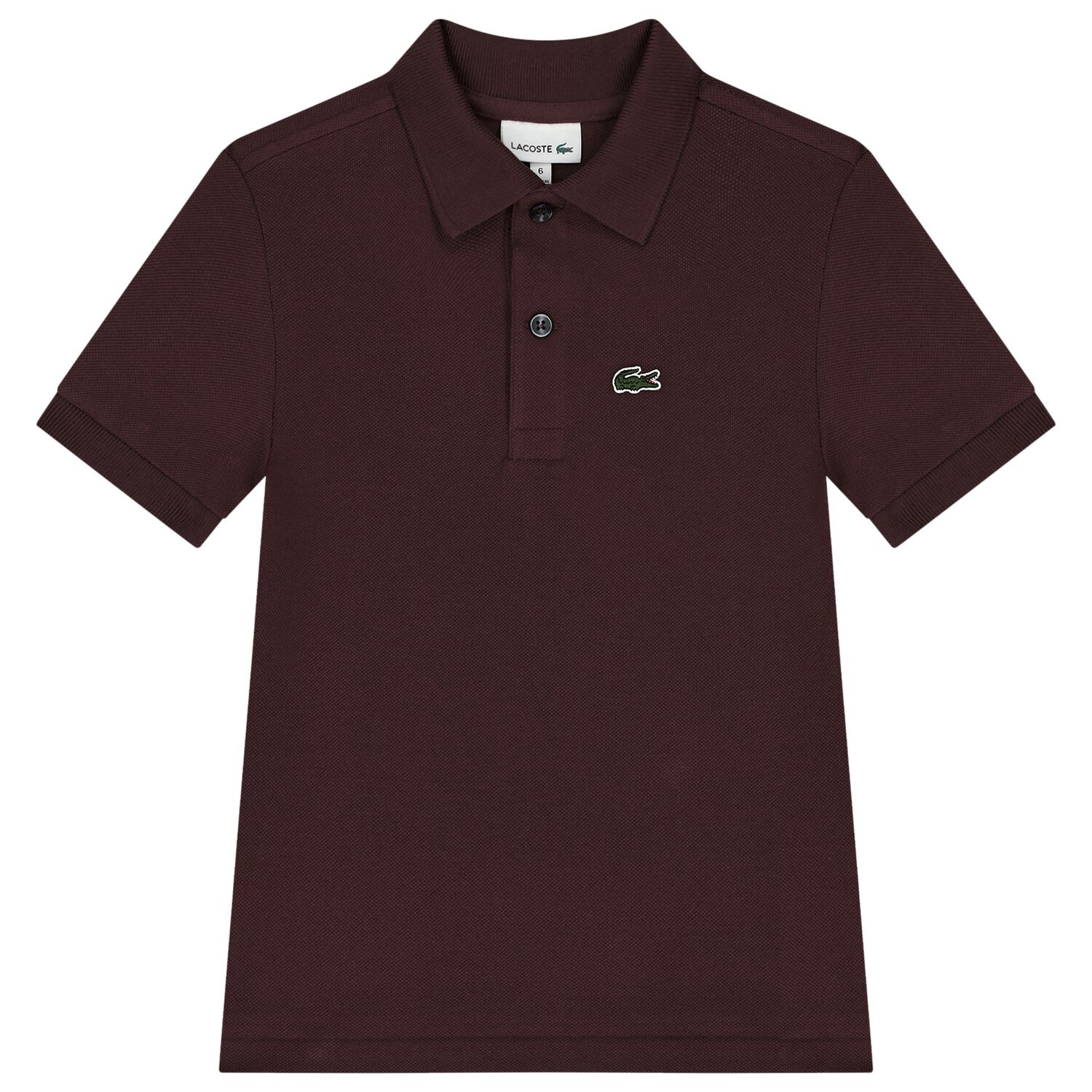 Boys Burgundy Logo Polo Shirt, 4, hi-res image number null