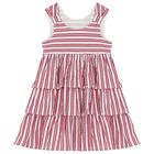 فستان بنات مخطط باللون الأبيض والأحمر, 1, hi-res