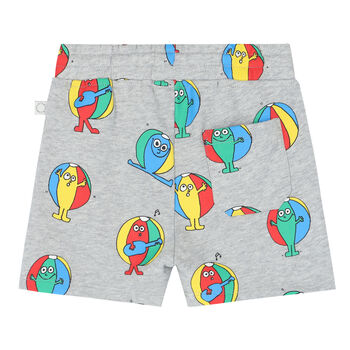 Younger Boys Grey Beach Ball Shorts