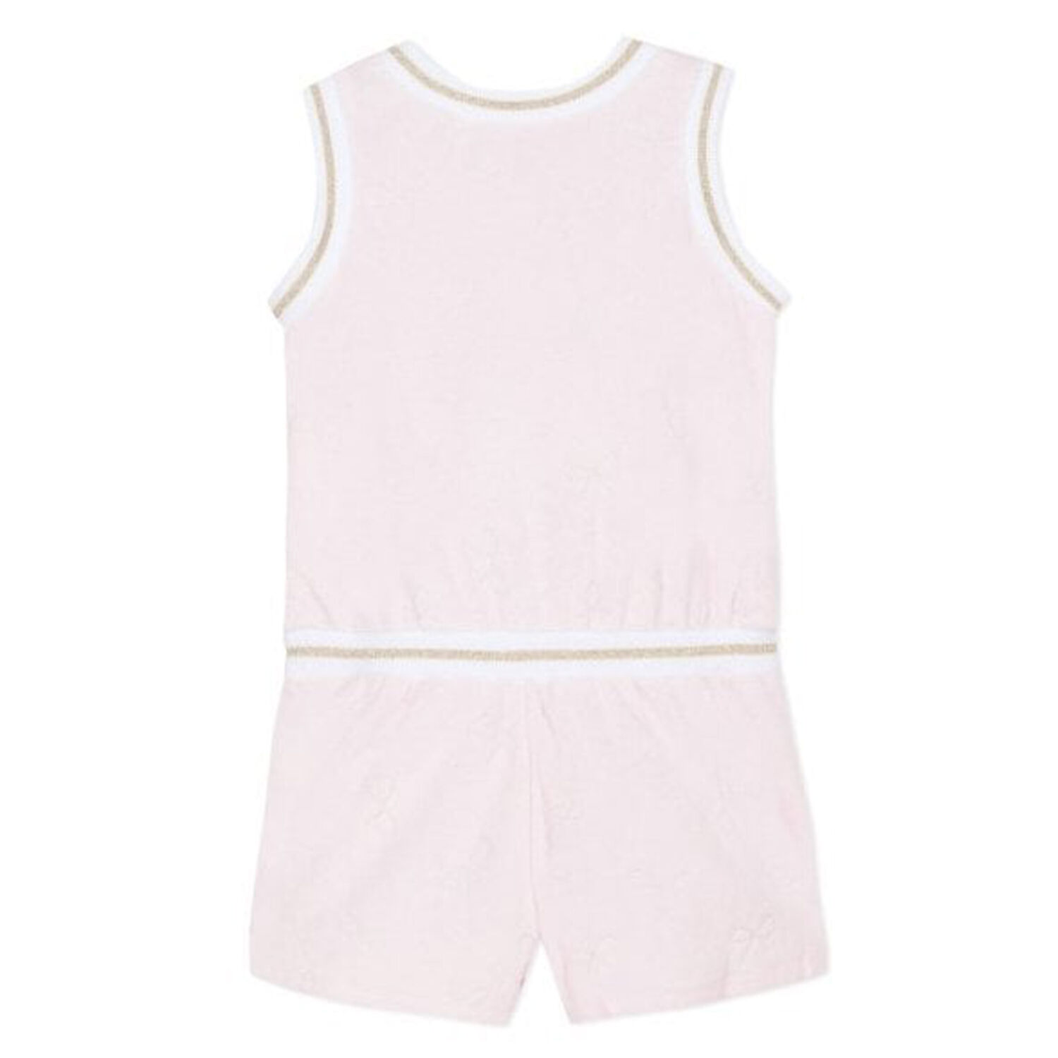 Girls Pink Playsuit, 1, hi-res