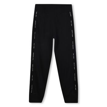 Boys Black Logo Joggers