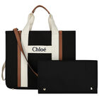 Black Logo Baby Changing Bag, 2, hi-res