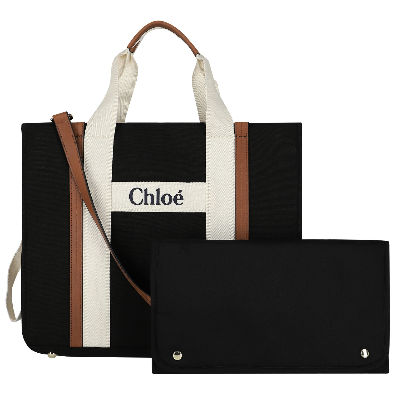 Black Logo Baby Changing Bag, 2, hi-res image number null