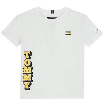 Boys White Logo T-Shirt