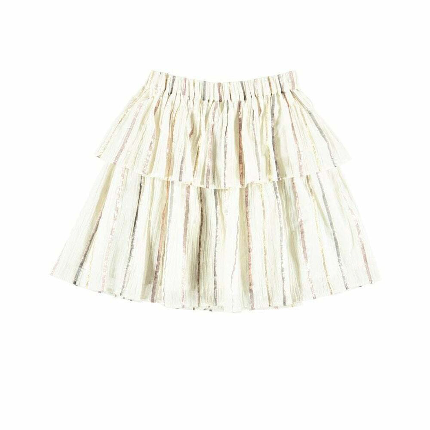 Girls Metallic Stripe Skirt, 1, hi-res image number null