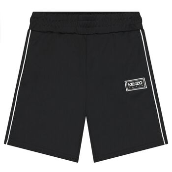 Boys Black Logo Shorts