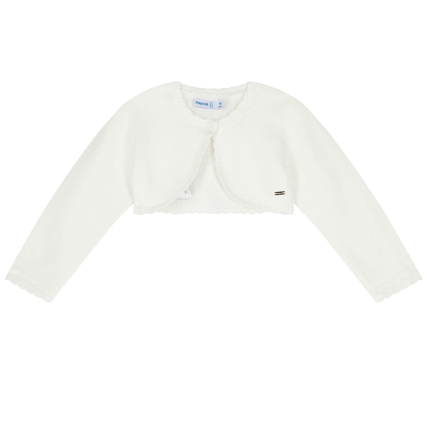 Younger Girls Ivory Bolero Cardigan, 3, hi-res image number null