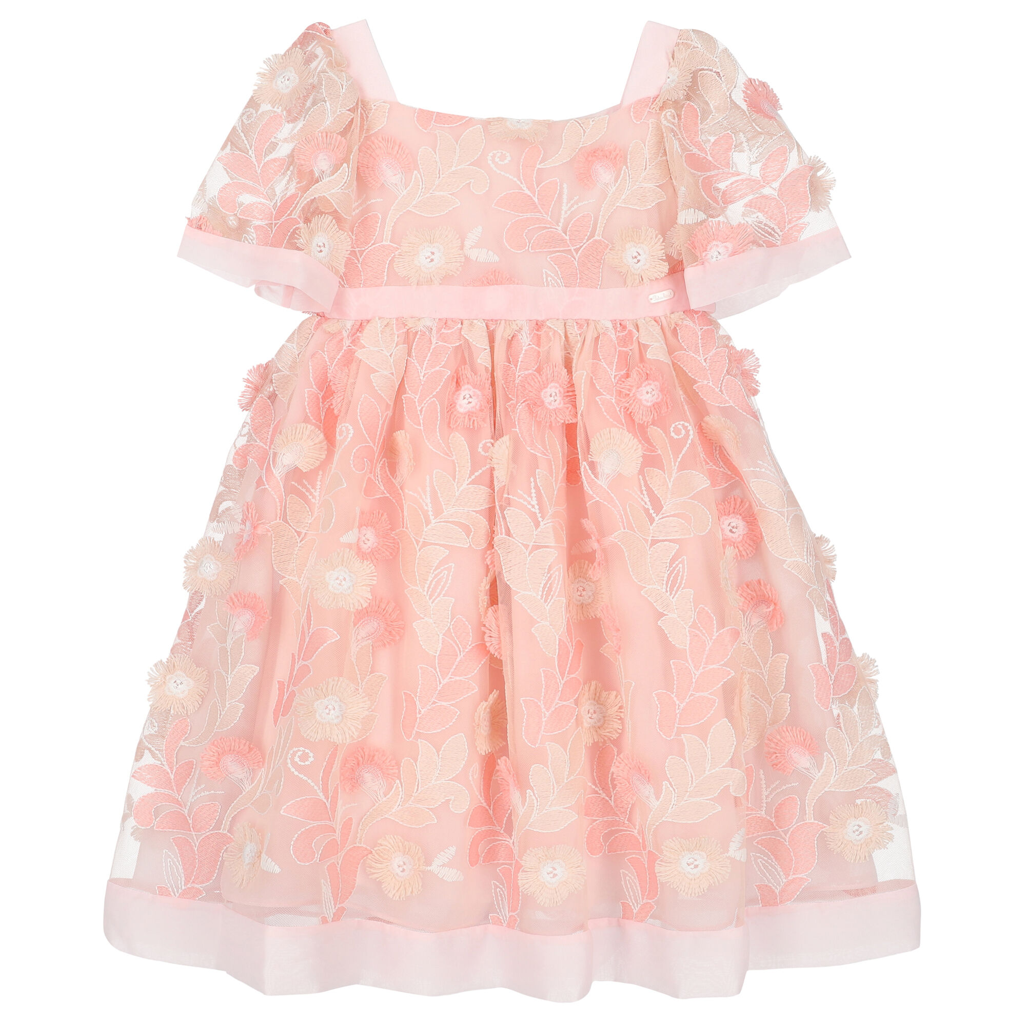 Patachou lace-trim mini skirt - Pink