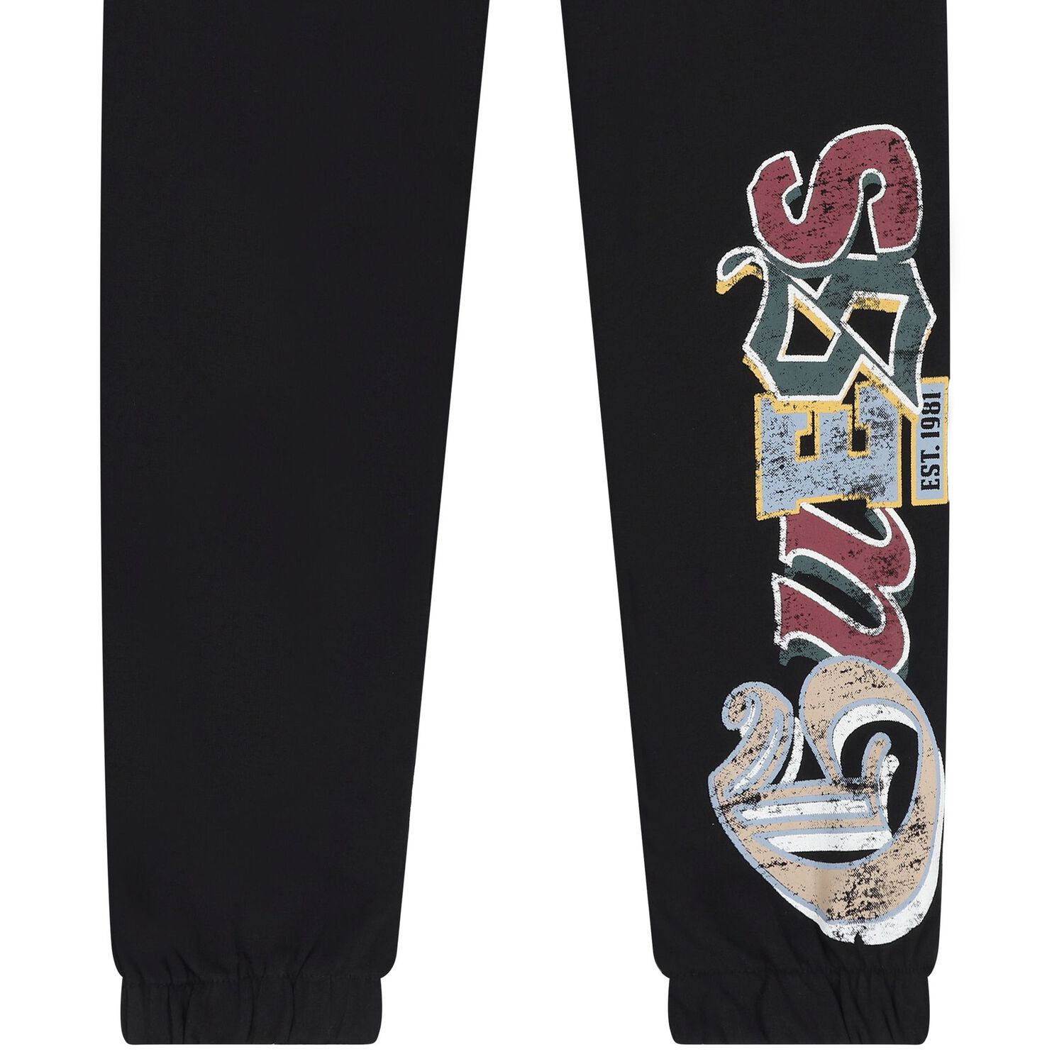 Boys Black Logo Joggers, 1, hi-res