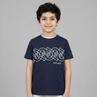 Boys Navy Blue Logo T-Shirt, 2, hi-res
