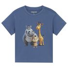 Younger Boys Blue T-Shirt, 2, hi-res