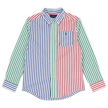 Boys Multi-Coloured Logo Shirt