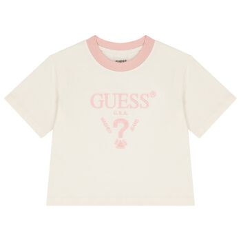 Girls Ivory Logo T-Shirt
