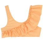 Girls Orange Ruffled Bikini, 1, hi-res