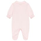 Baby Girls Pink Swan Babygrow, 1, hi-res