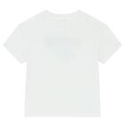 Boys White Logo T-Shirt, 1, hi-res