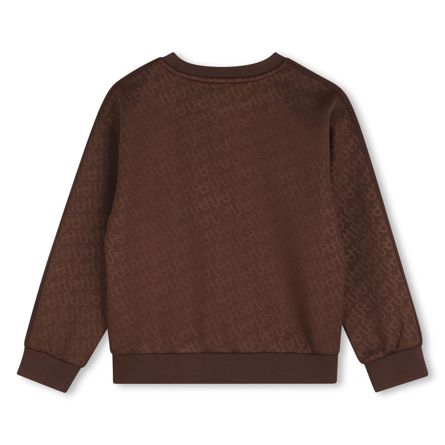 Boys Brown Logo Sweatshirt, 1, hi-res