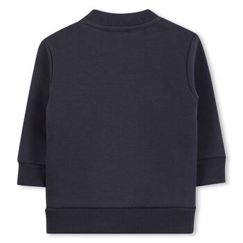 Younger Boys Navy Blue Logo Sweatshirt