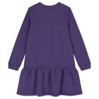 Girls Purple Polo Bear Dress, 1, hi-res
