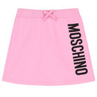 Girls Pink Logo Skirt, 3, hi-res
