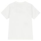 Boys White Logo T-Shirt, 2, hi-res