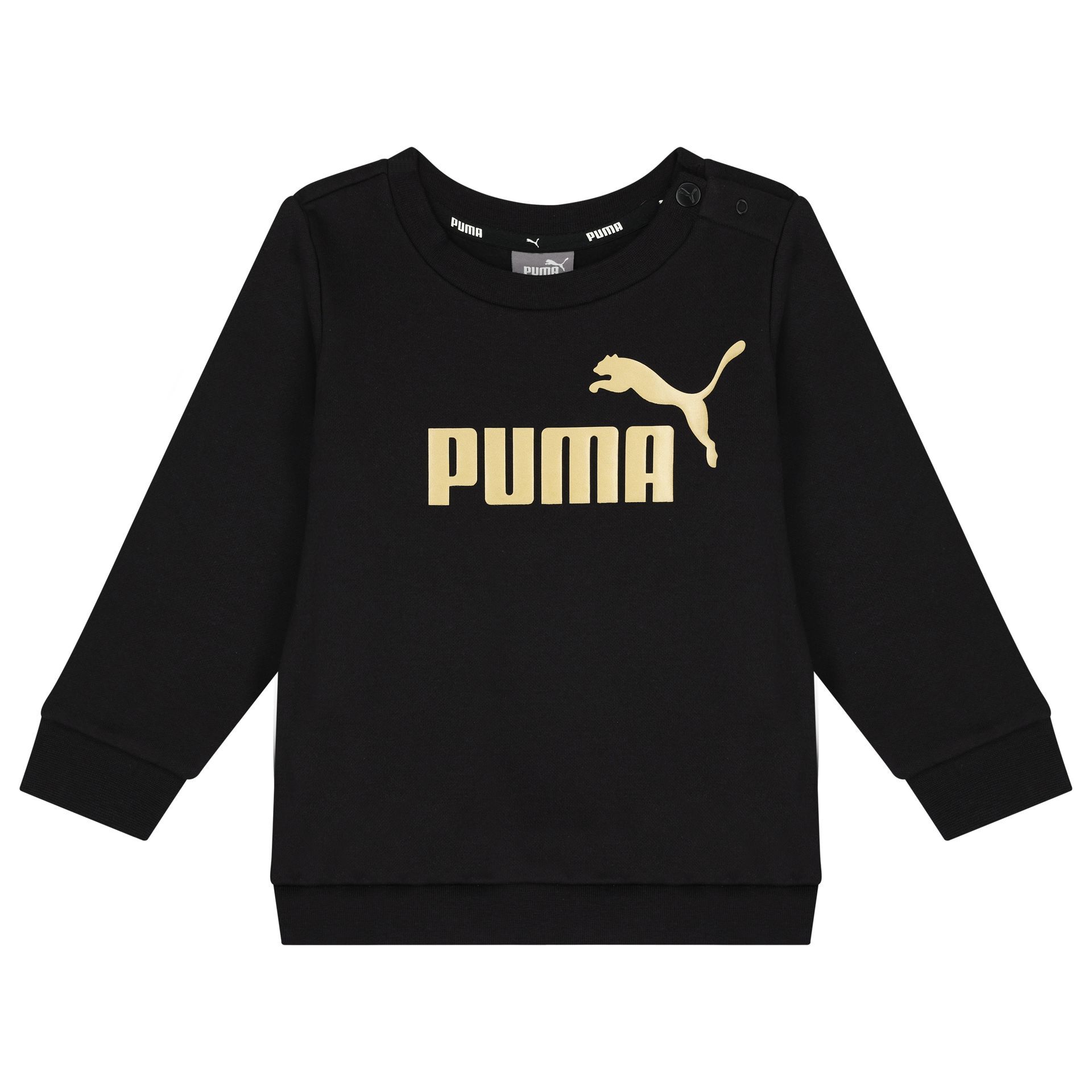 Puma tracksuit black and gold store