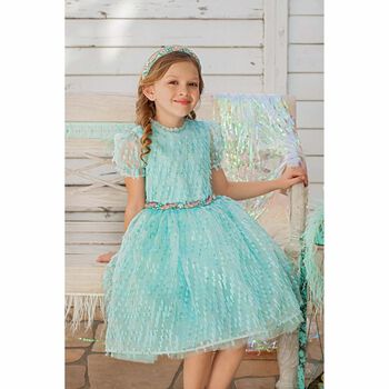 Girls Blue Special Occasion Dress