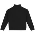 Boys Black Logo Sweatshirt, 1, hi-res