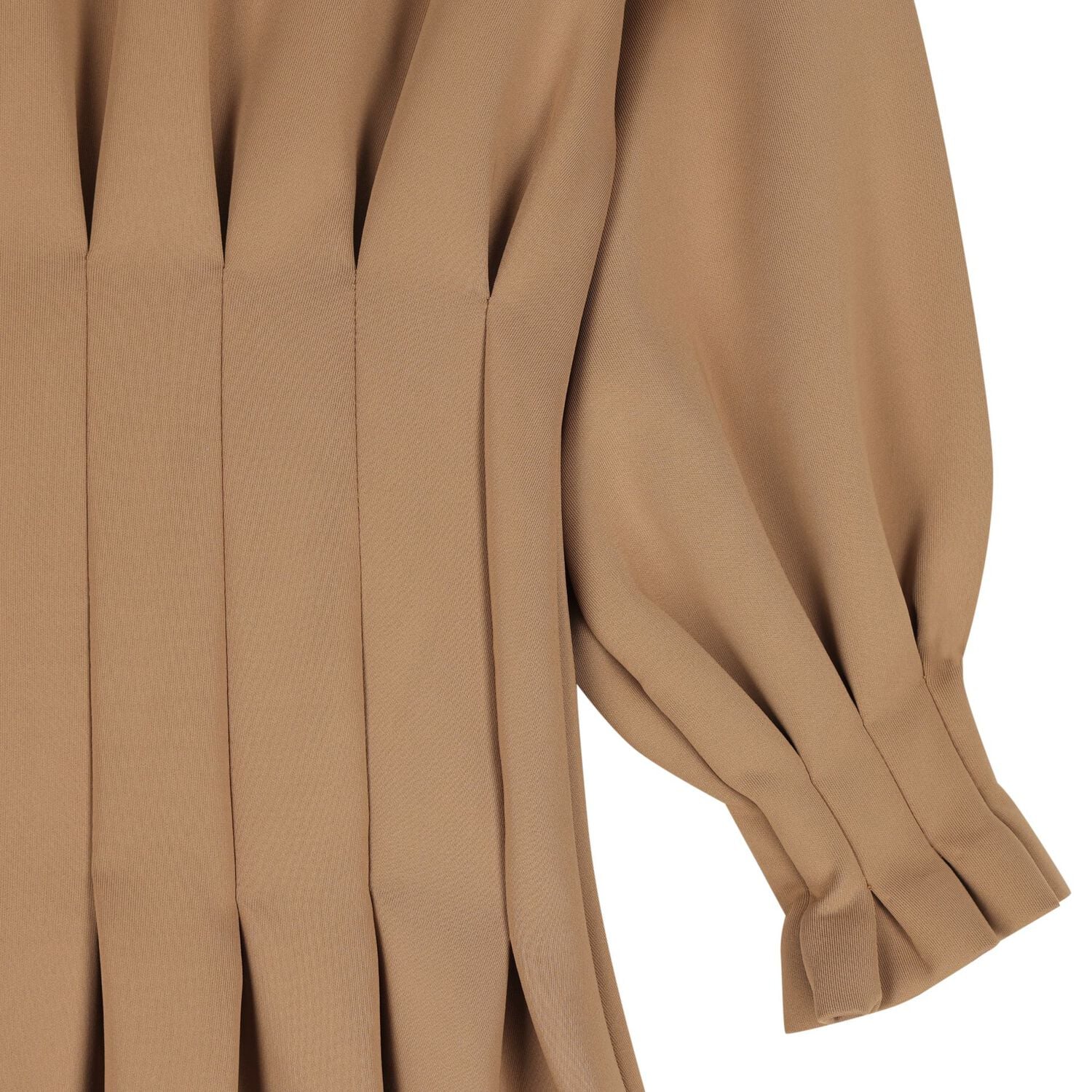Girls Beige Scuba Dress, 1, hi-res