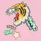 Younger Girls Pink Varsity Tiger T-Shirt, 1, hi-res