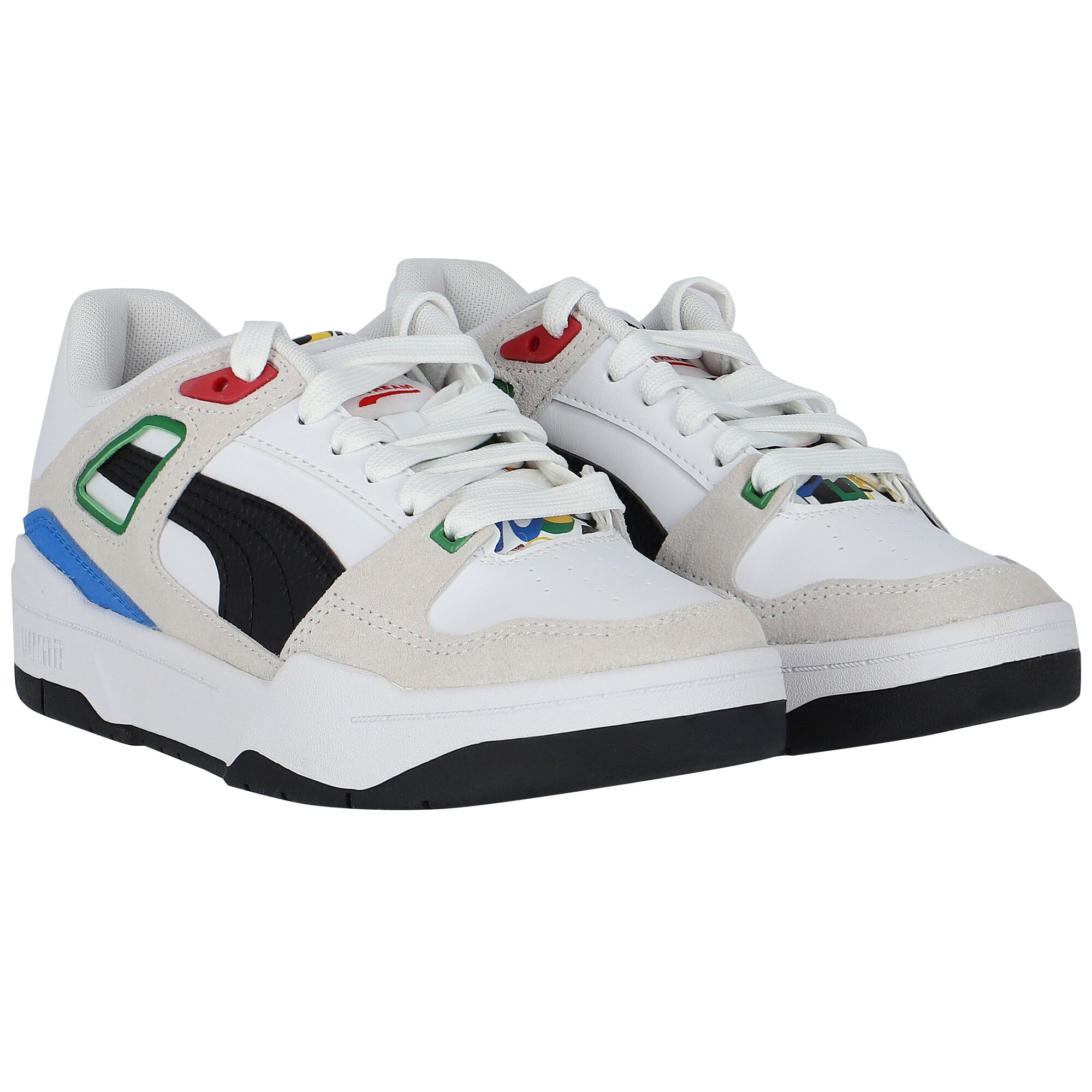 Puma Boys White Slipstream Trash Talk Jr Trainers Junior Couture