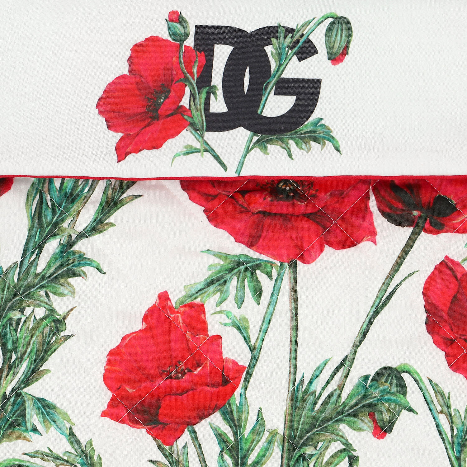 مدس بطبعة باللون الأبيض والأحمر للبنات, 1, hi-res