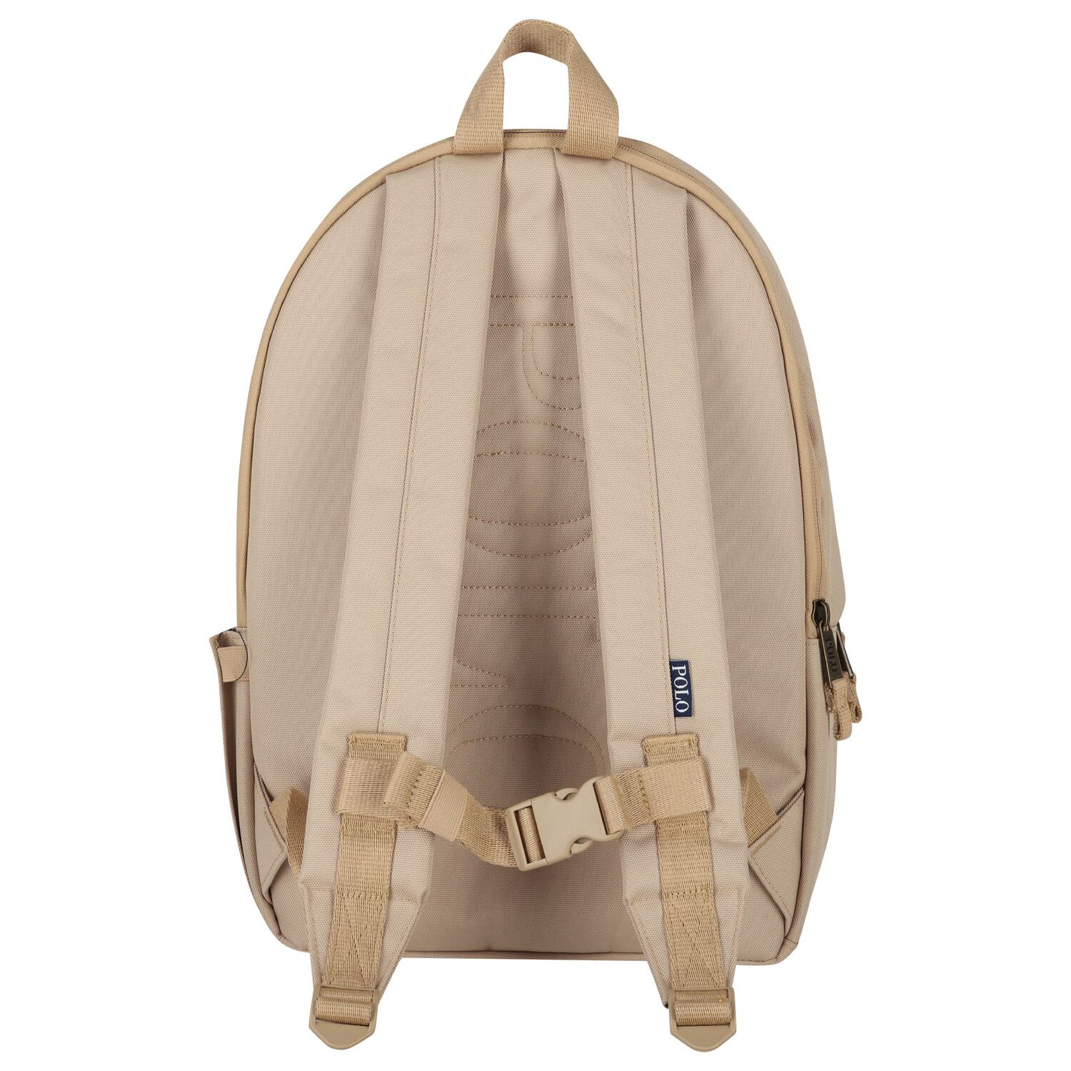 Beige Canvas Pony Logo Backpack ( 44cm ) , 1, hi-res