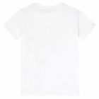 Boys White Logo T-Shirt, 2, hi-res