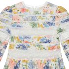 Girls Yellow & Blue Floral Dress, 1, hi-res