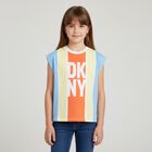 تيشيرت بنات بالشعار متعدد الألوان, 1, hi-res