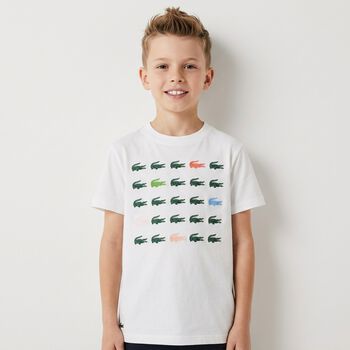 Boys White Logo T-Shirt