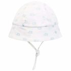 Baby Boys Blue & White Sun Hat, 2, hi-res