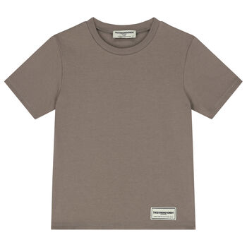 Beige Logo Reflective T-Shirt