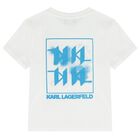 Boys White Logo T-Shirt, 1, hi-res