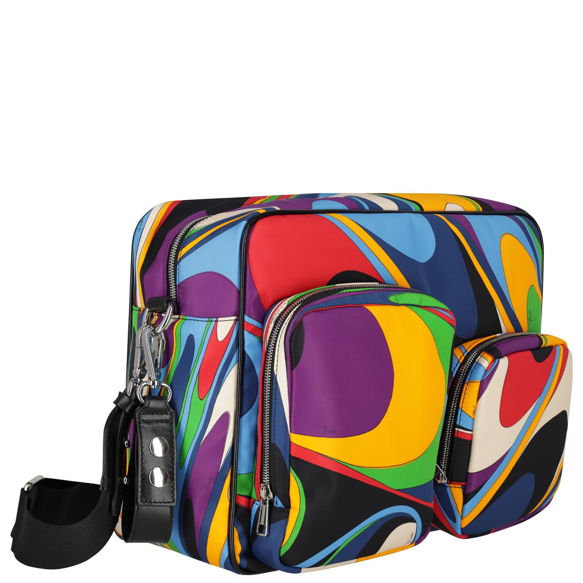 PUCCI マルチカラー ミニバック Pucci Black & Purple Onde Baby Changing Bag | Junior Couture USA