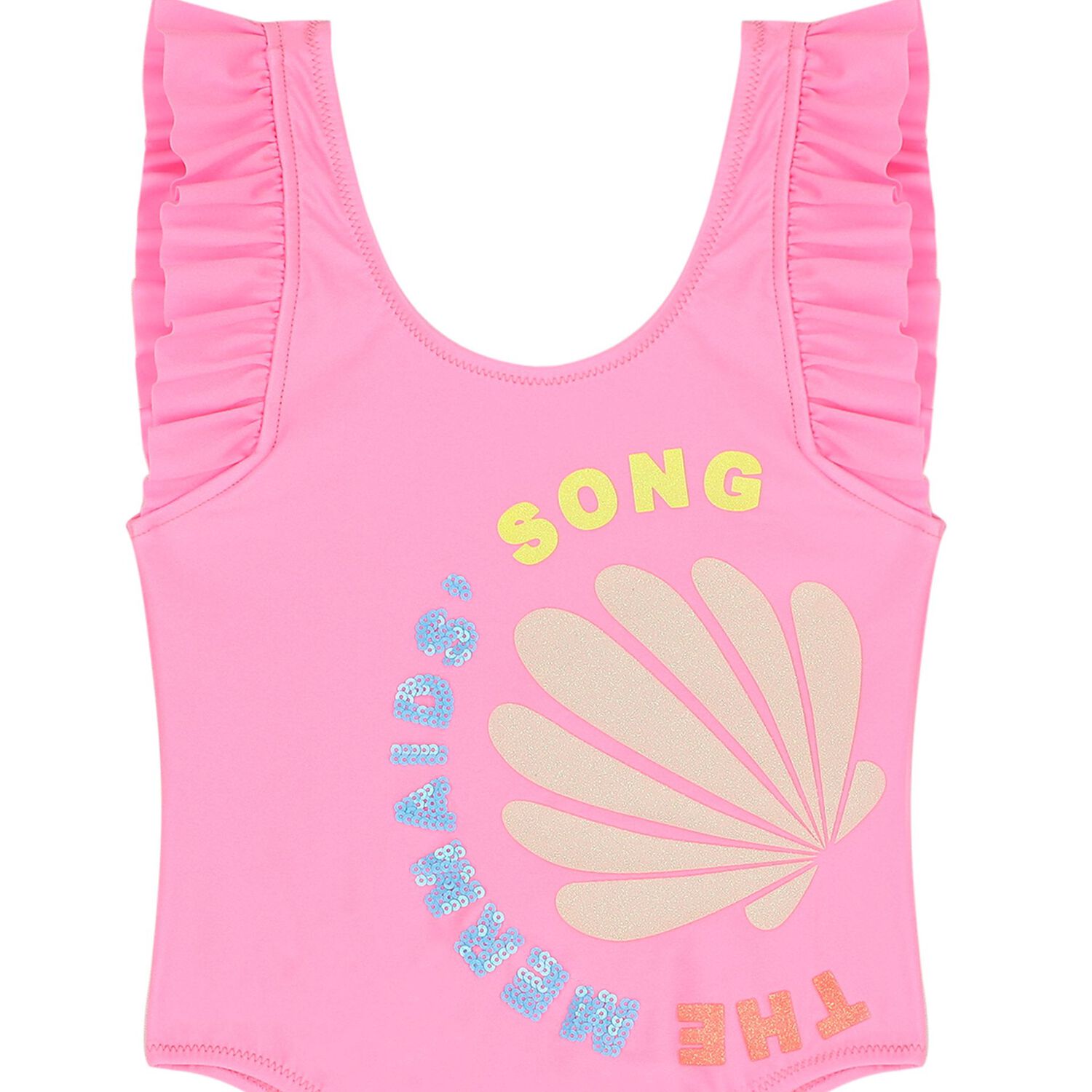 Girls Pink Sequins Swimsuit, 2, hi-res image number null