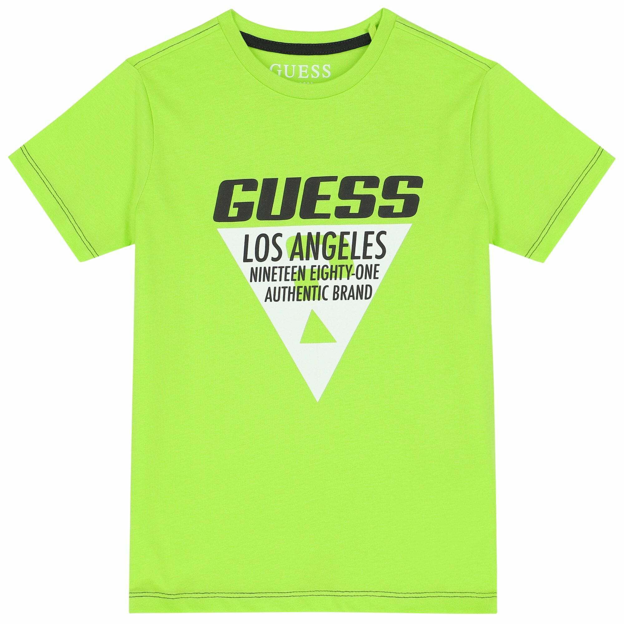 Neon green guess clearance shirt