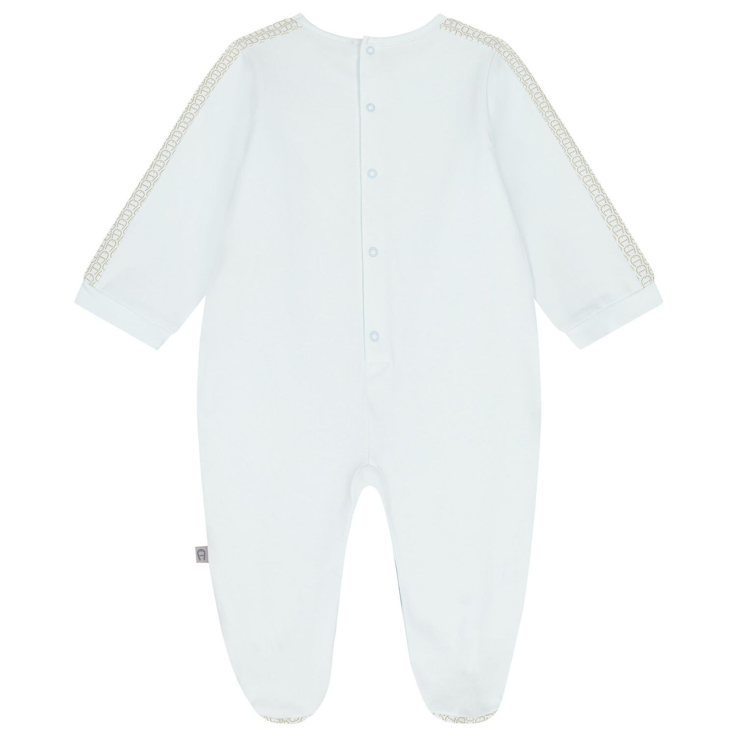 طقم هديه افرول و قبعه ومريله بالشعار للاولاد باللون الازرق والذهبي , 1, hi-res