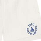 Boys White Logo Shorts, 1, hi-res