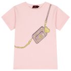 Girls Pink Bag T-Shirt, 2, hi-res