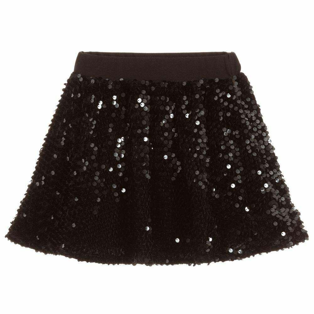 Black sequin skirt youth clearance