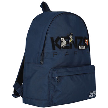 Navy Blue Logo Backpack