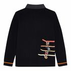 تيشيرت بولو طبعة ألواح تزلج باللون الاسود للاولاد, 1, hi-res